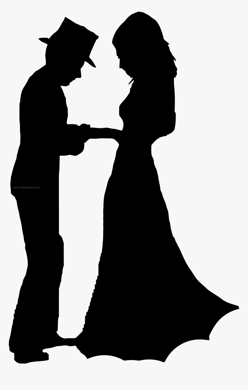 Couple Silhouettes - Couple Brushes For Photoshop, HD Png Download, Free Download