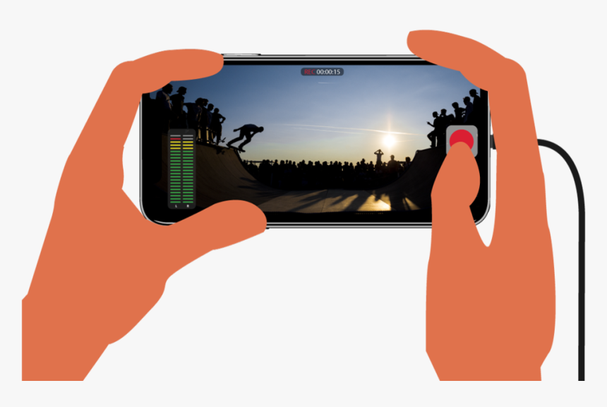 Vr15 Illustration Filming On Iphone - Smartphone, HD Png Download, Free Download