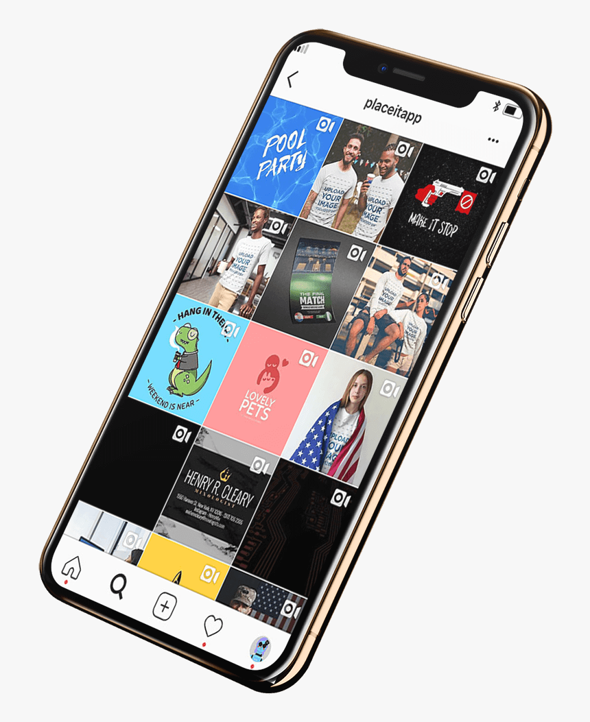 Instagrap Template App - Phone Template Hd, HD Png Download, Free Download