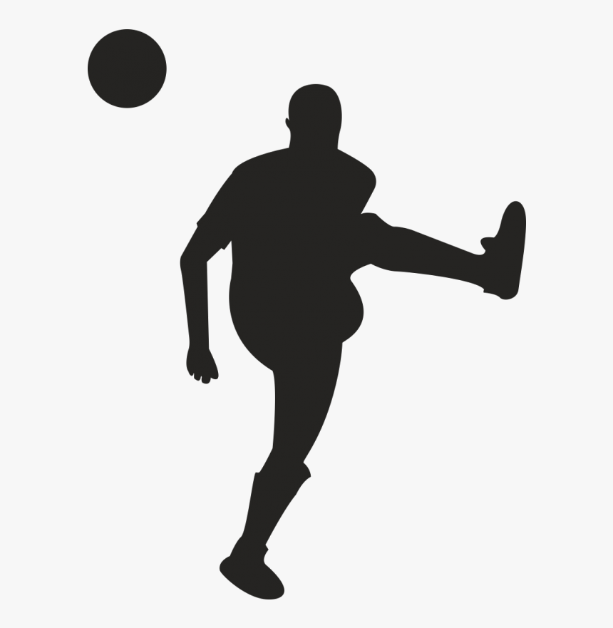 Football Player Futsal Silhouette - Free Vector Soccer Player, HD Png Download, Free Download