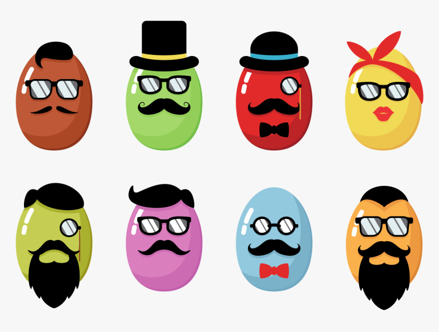 Hipster Easter Icons Vector - Easter, HD Png Download, Free Download