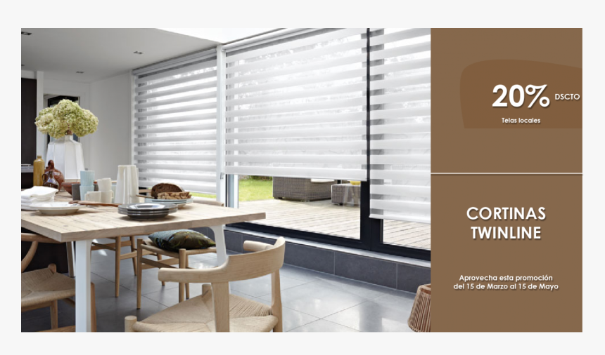 Promoción Cortinas Twinline - Cortina Twinline Hunter Douglas, HD Png Download, Free Download