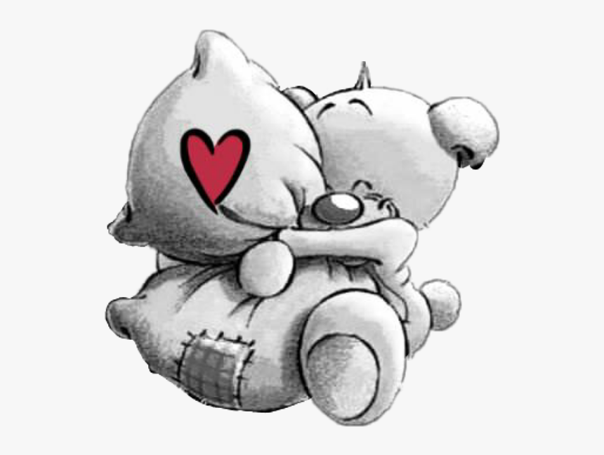 #hugs #teddybear #teddy #bear #pillow #redheart #heart - Un Abbraccio Per Voi, HD Png Download, Free Download