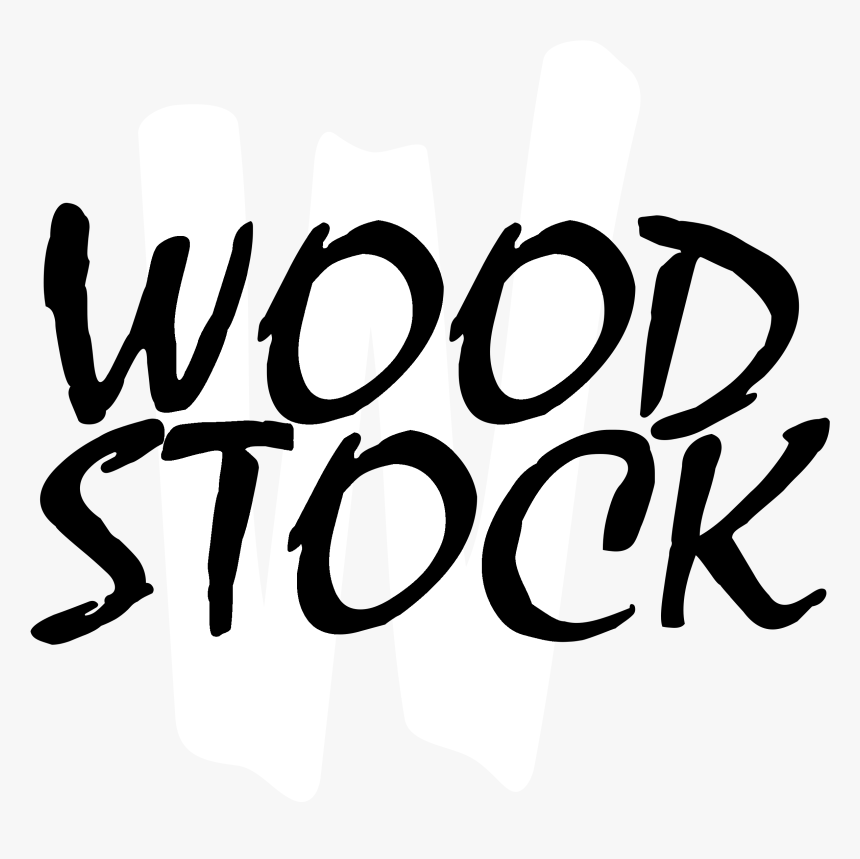 Woodstock Logo Black And White - Vector, HD Png Download, Free Download