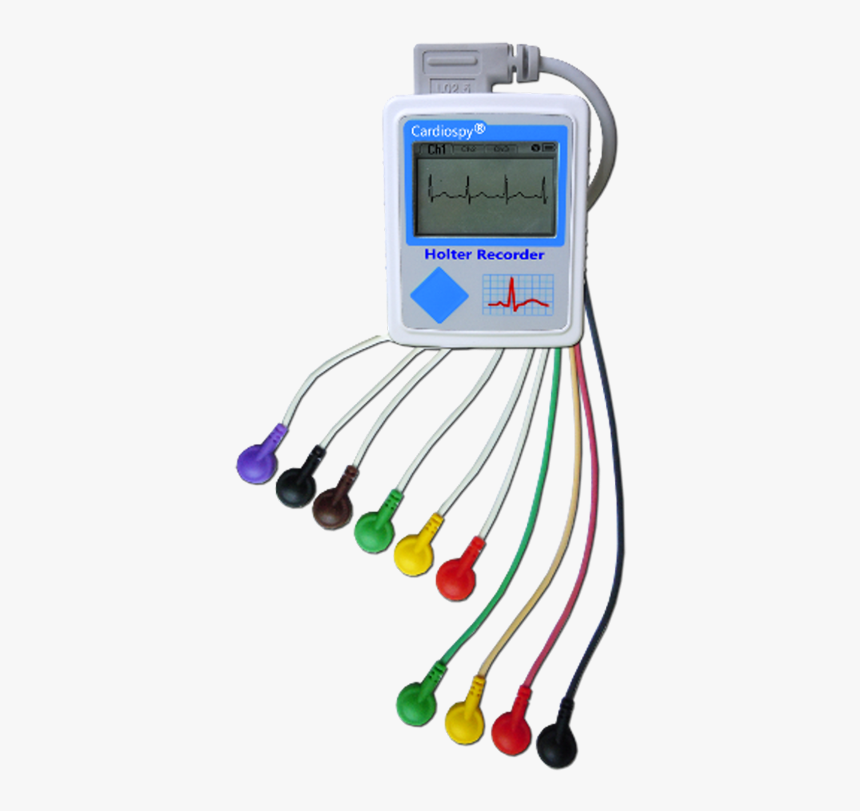 Ec 12h 12 Channel Holter Ecg System - Holter Monitor Device, HD Png Download, Free Download