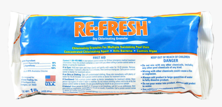 Re-fresh Chlorine Pool Shock - Poster, HD Png Download, Free Download