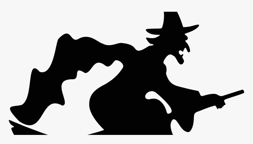 Halloween Witch Silhouette Clipart , Png Download - Halloween Clipart Transparent Background, Png Download, Free Download