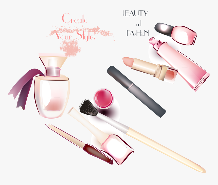 Perfume Lip Gloss Red - Lip Gloss Makeup Drawing, HD Png Download, Free Download