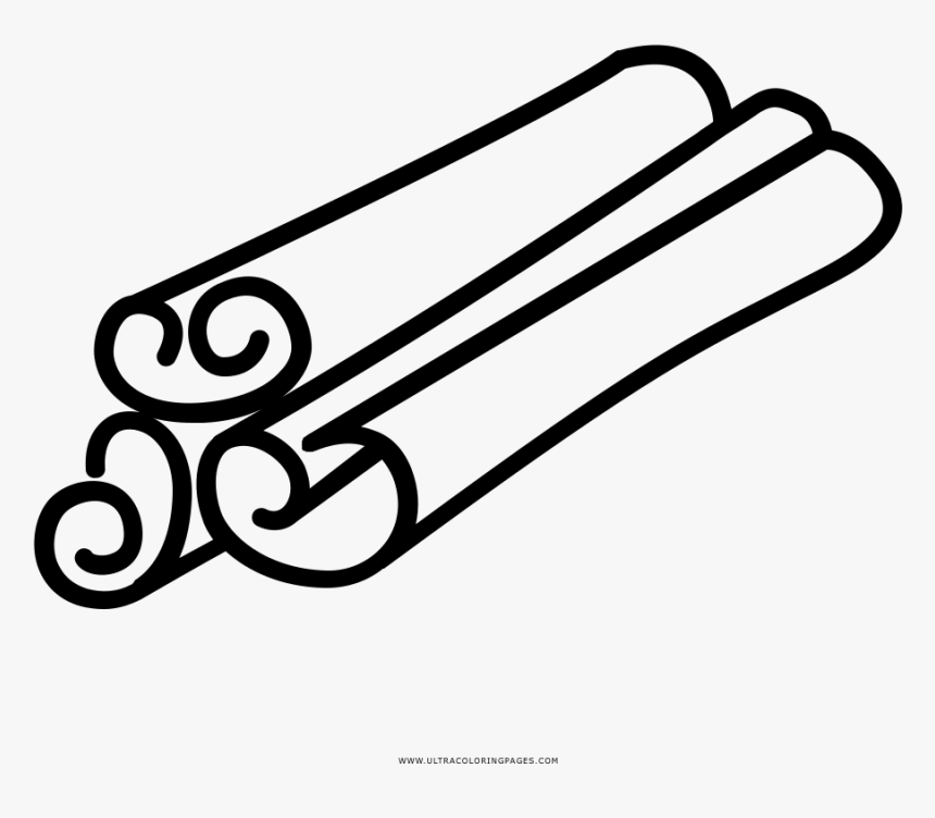 Cinnamon Sticks Coloring Page - Line Art, HD Png Download, Free Download