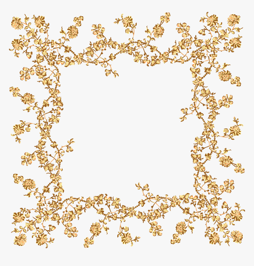 Floral Frame Png - Portable Network Graphics, Transparent Png, Free Download