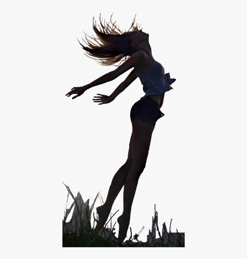 #woman #female #silouette #falling - Illustration, HD Png Download, Free Download