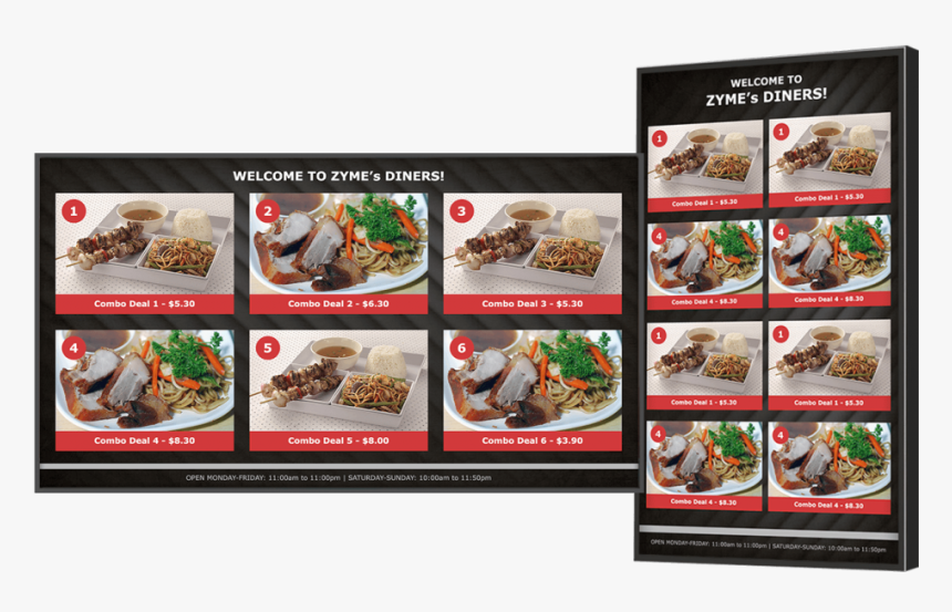 Quick Serve Menu Board - Fast Food, HD Png Download, Free Download