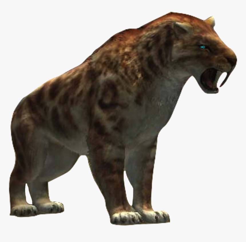 Dagger The Smilodon - Cat Yawns, HD Png Download, Free Download