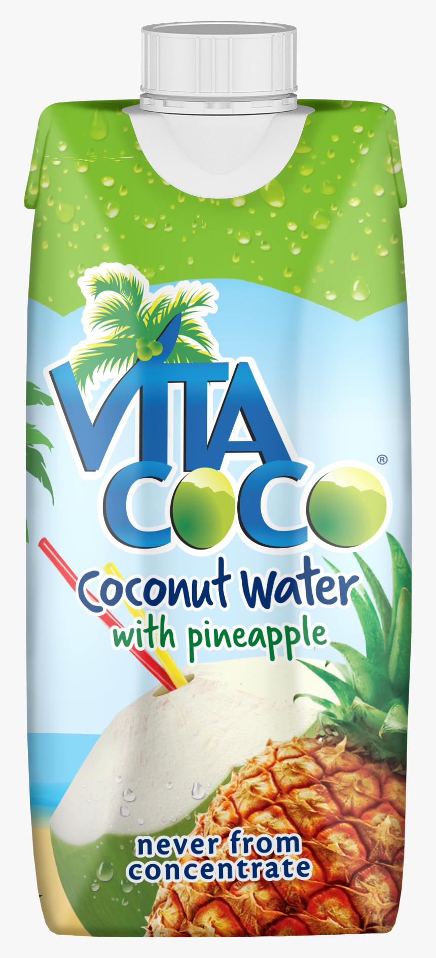 Coconut Water With Pineapple - Vita Coconut Water Pineapple, HD Png Download, Free Download