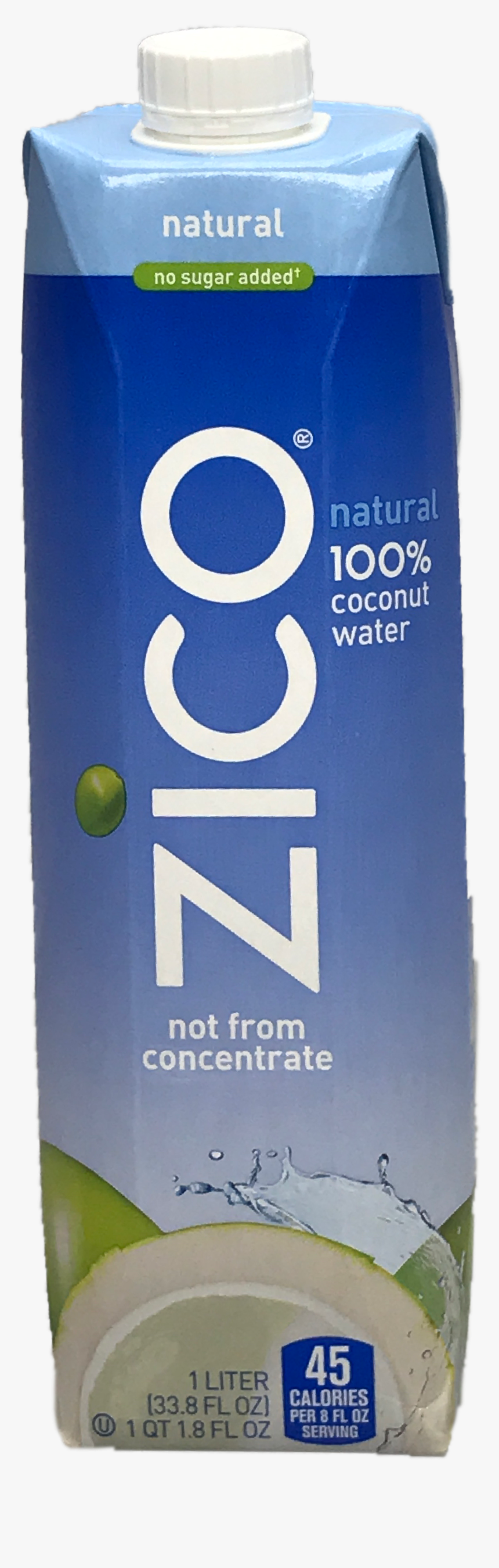 Zico Nautural 100% Coconut Water 1l"
 Title="zico Nautural - Juicebox, HD Png Download, Free Download