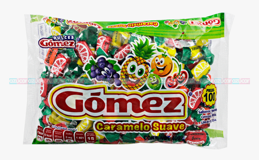 Gomez Caramelo Suave Frutas 20/100 Dulces Gomez - Dulces Gomez, HD Png Download, Free Download