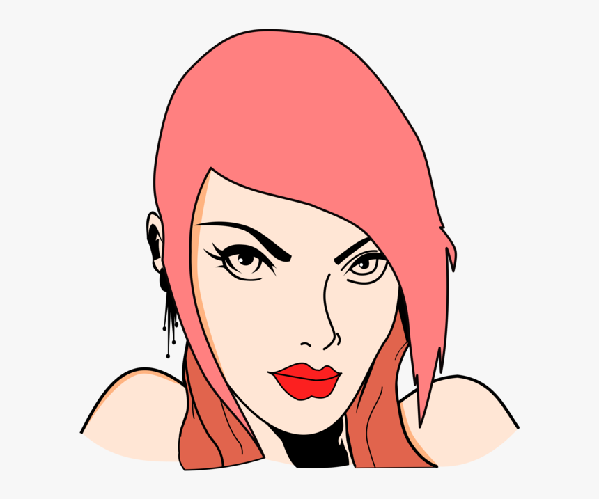 Woman Eye Computer Icons Girl Hair - Drawing, HD Png Download, Free Download