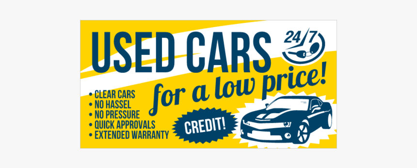 Used Car Sales Banner, HD Png Download, Free Download