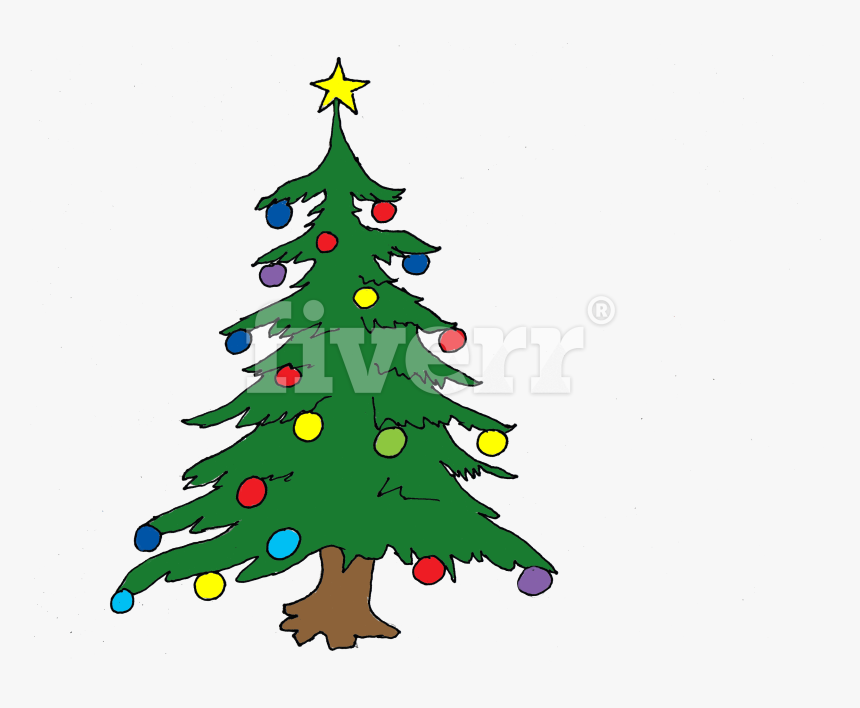 Drawing Christmas Cartoons For Your Site Blog Products - Christmas Tree From The Grinch, HD Png Download, Free Download