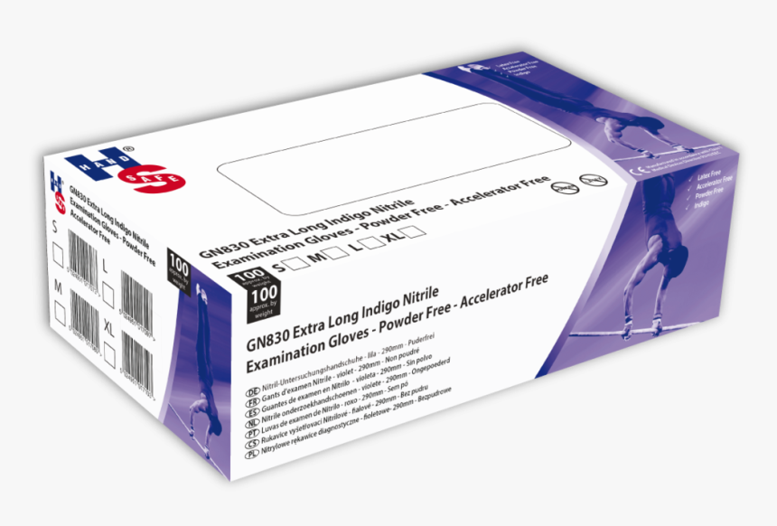 Polyco Gn830 Pf Nitrile Long Cuff Disposable Gloves - Hpc Healthline Gn130, HD Png Download, Free Download