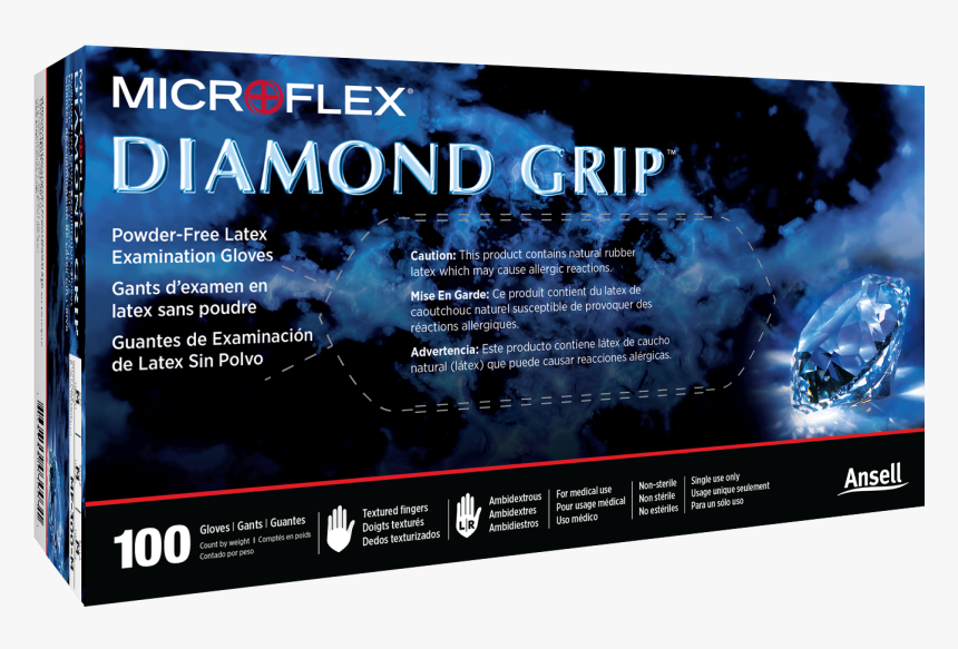 Microflex Diamond Grip Mf 300 L, HD Png Download, Free Download