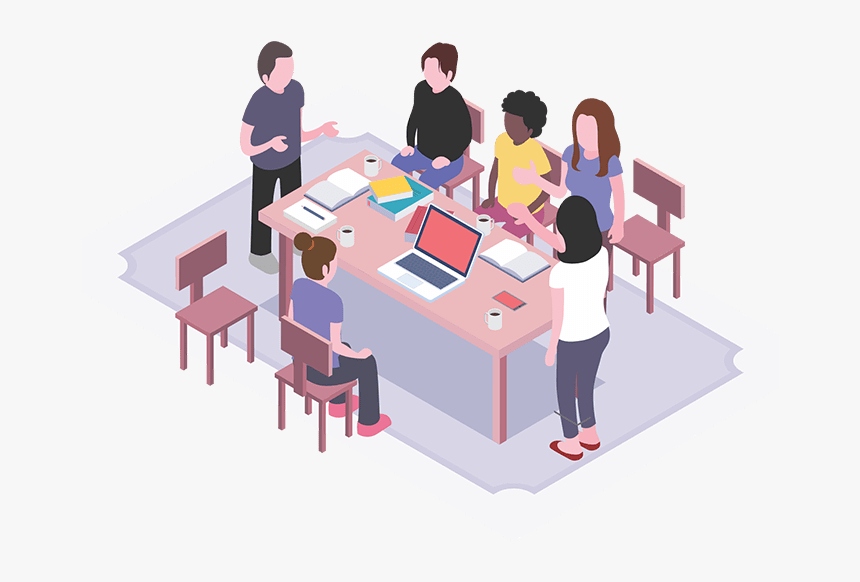 Isometric Teamwork Illustration - Face To Face Communication Agile, HD Png Download, Free Download