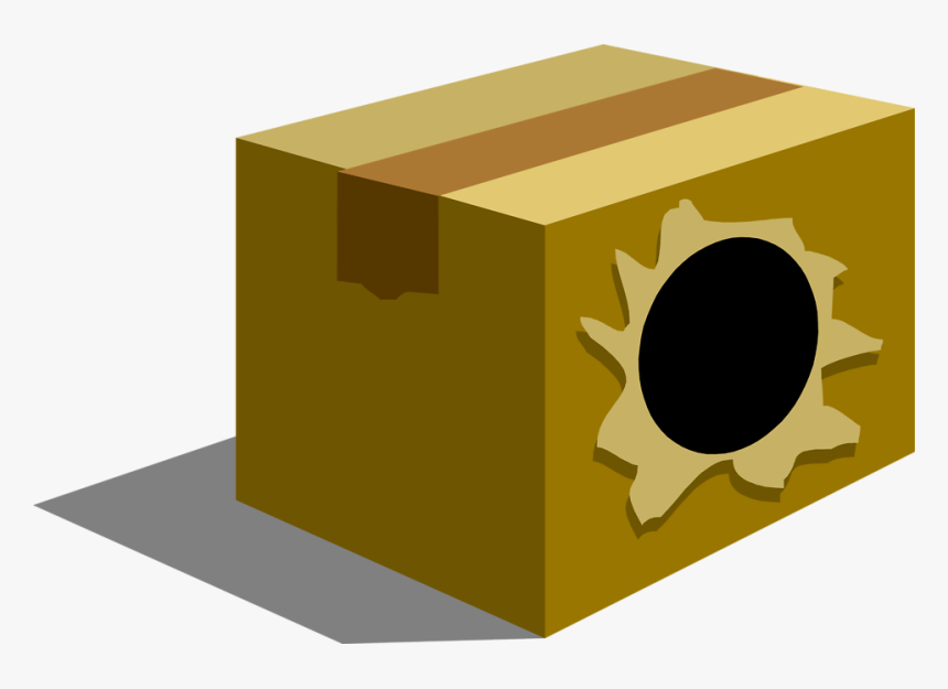 Hole In A Box Clipart, HD Png Download, Free Download