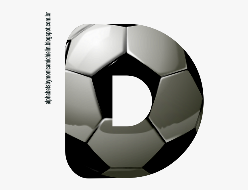 Alfabeto Bola De Futebol Em 3d Png Fundo Transparente - Letra 3d Png, Png Download, Free Download