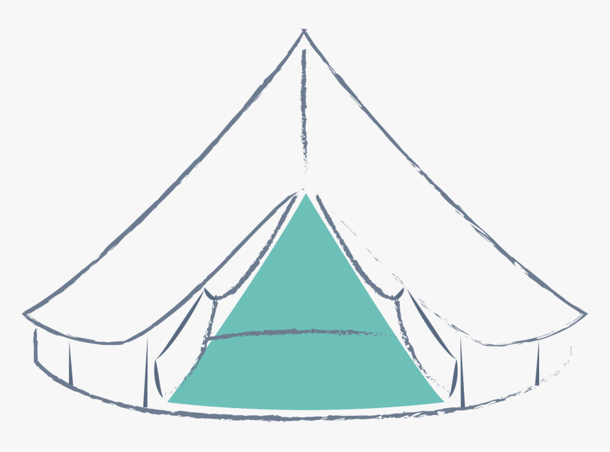 Drawing Of Glamping Tent, HD Png Download, Free Download