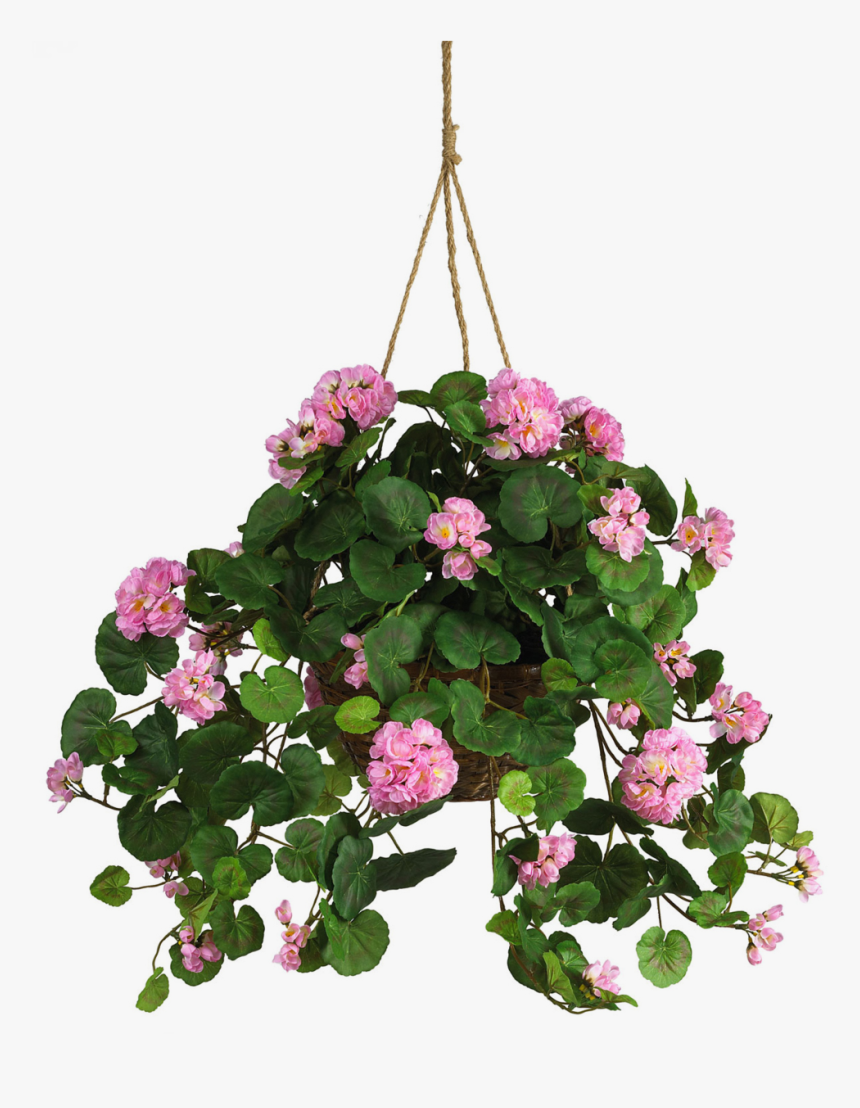 Artificial Flowers Hanging Basket, HD Png Download, Free Download