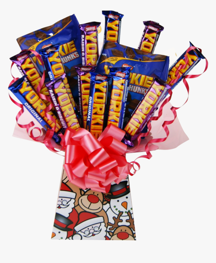 Yorkie Chocolate Bouquet Christmas Gift Chocolate Lovers - Chocolate, HD Png Download, Free Download