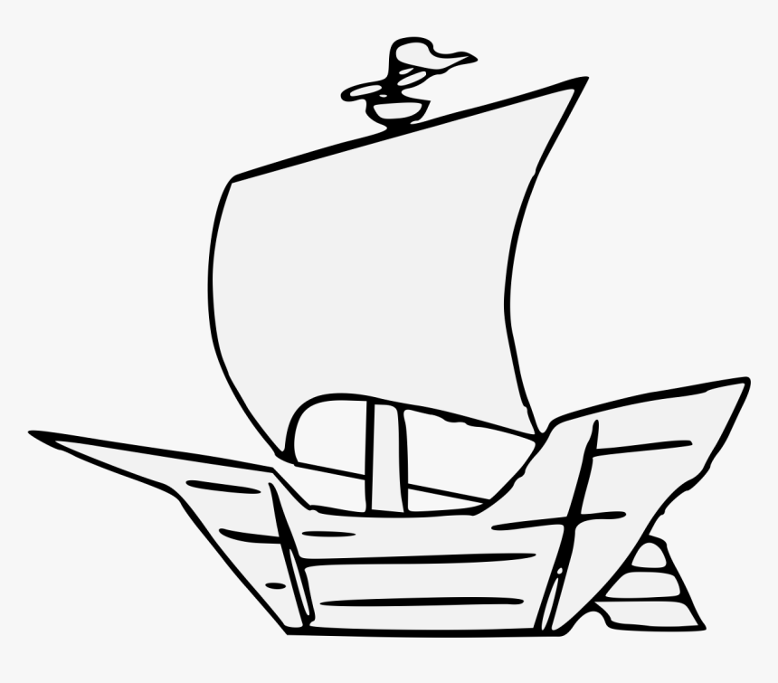 Lighthouse Drawing Storm For Free Download - Easy To Draw Caravel, HD Png Download, Free Download