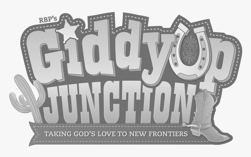Giddy Up Junction Vbs Black And White, HD Png Download, Free Download