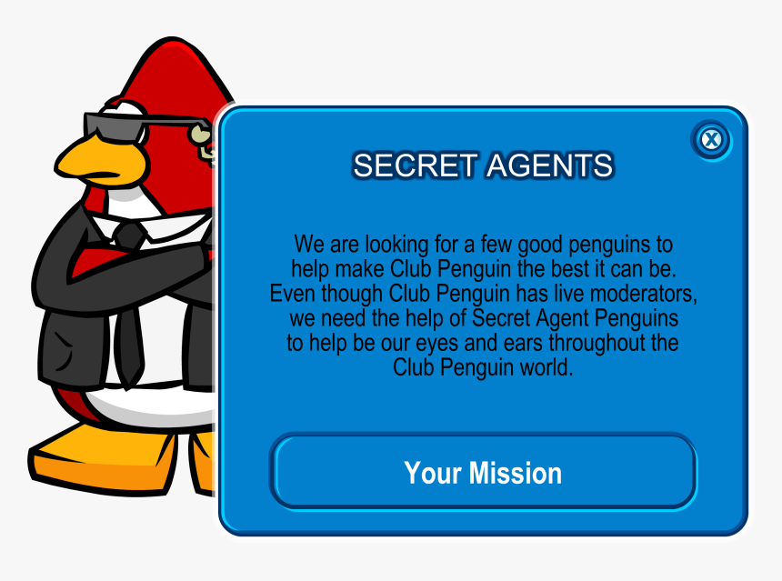 Club Penguin Rewritten Wiki - Club Penguin Special Agent, HD Png Download, Free Download