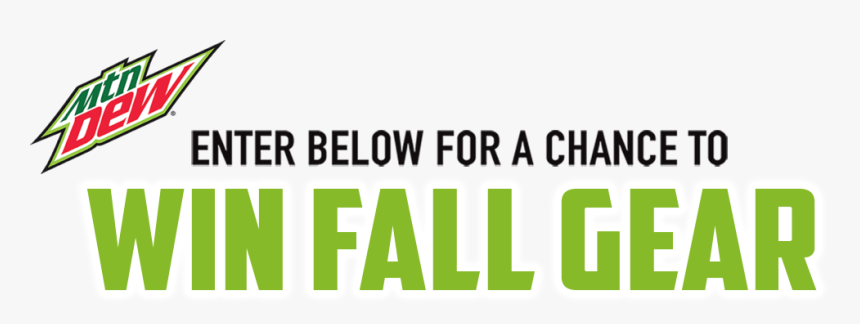 Mtn Dew® Enter Below For A Chance To Win Fall Gear - Mountain Dew White Out, HD Png Download, Free Download