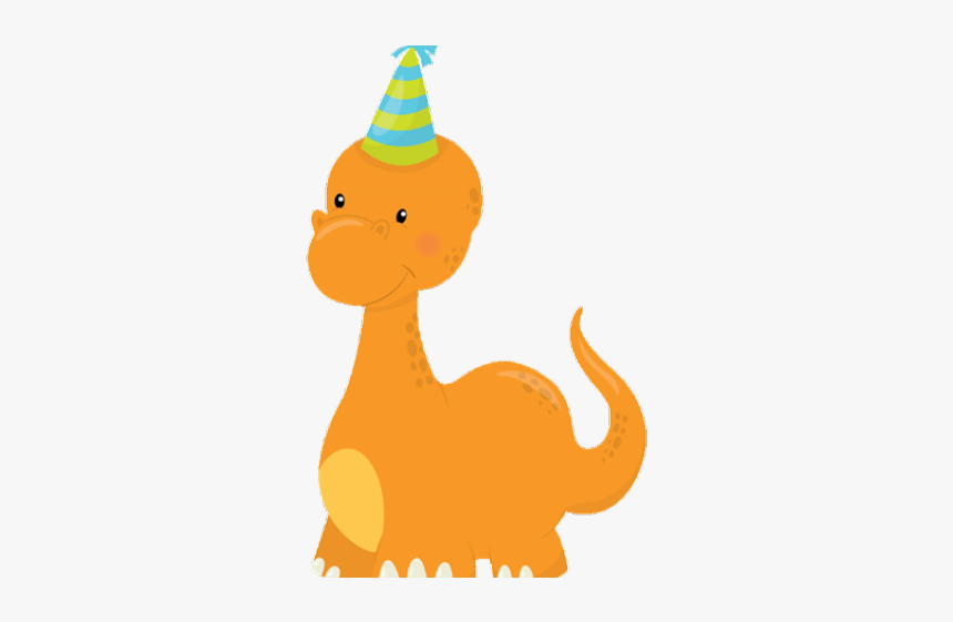 Dinosaur With Birthday Hat Clipart, HD Png Download, Free Download