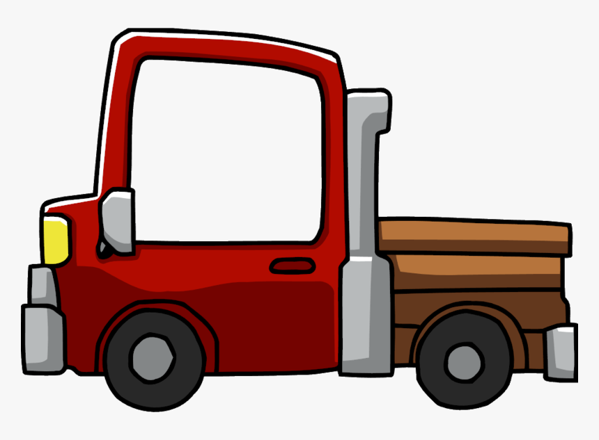 Engine Background Fire Truck Transparent - Scribblenauts Truck, HD Png Download, Free Download