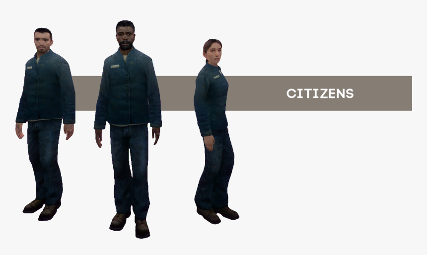 Half Life 2 Citizen Outfits , Png Download - Half Life 2 Citizen, Transparent Png, Free Download