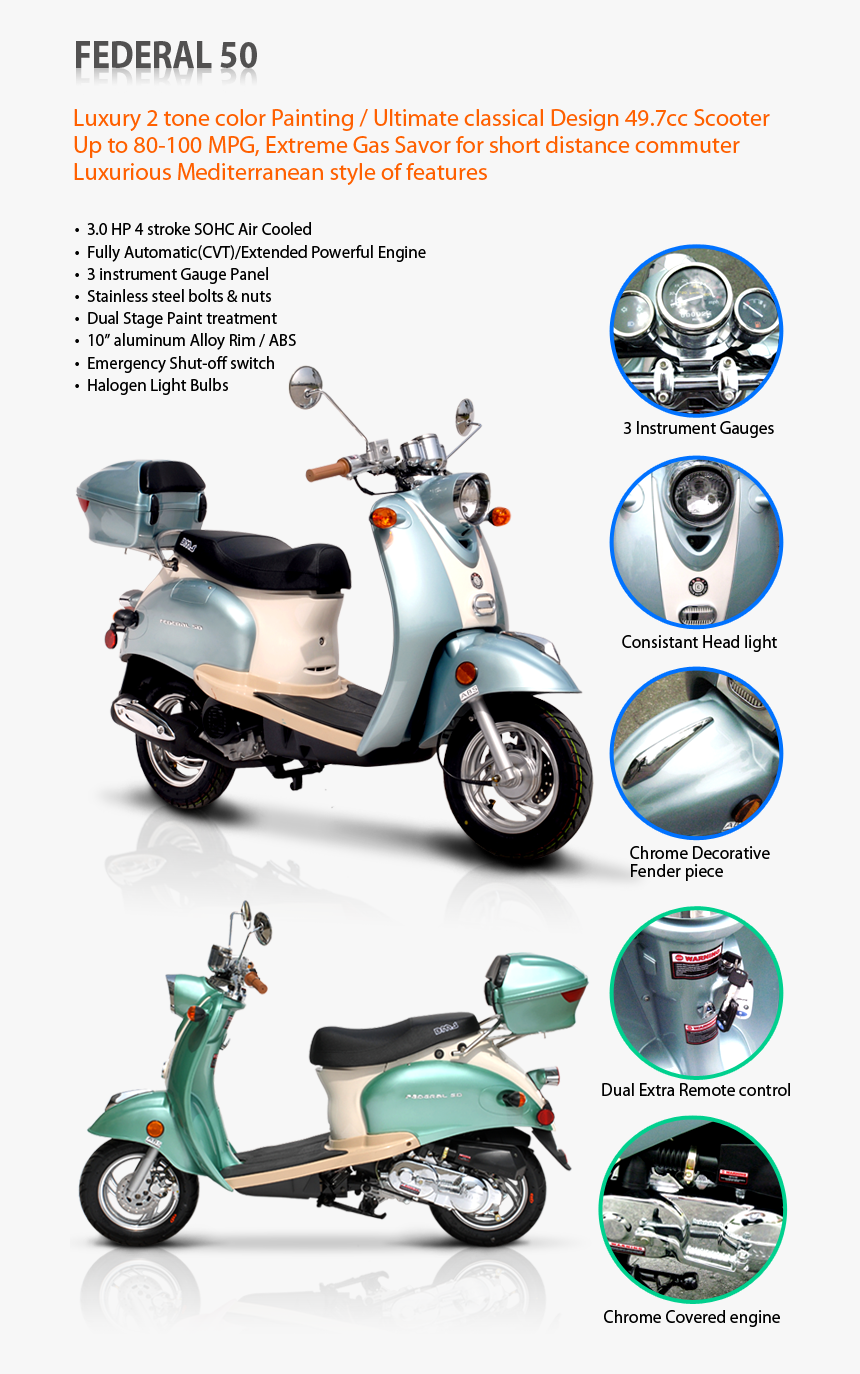 Sunny 49cc Scooter, HD Png Download, Free Download