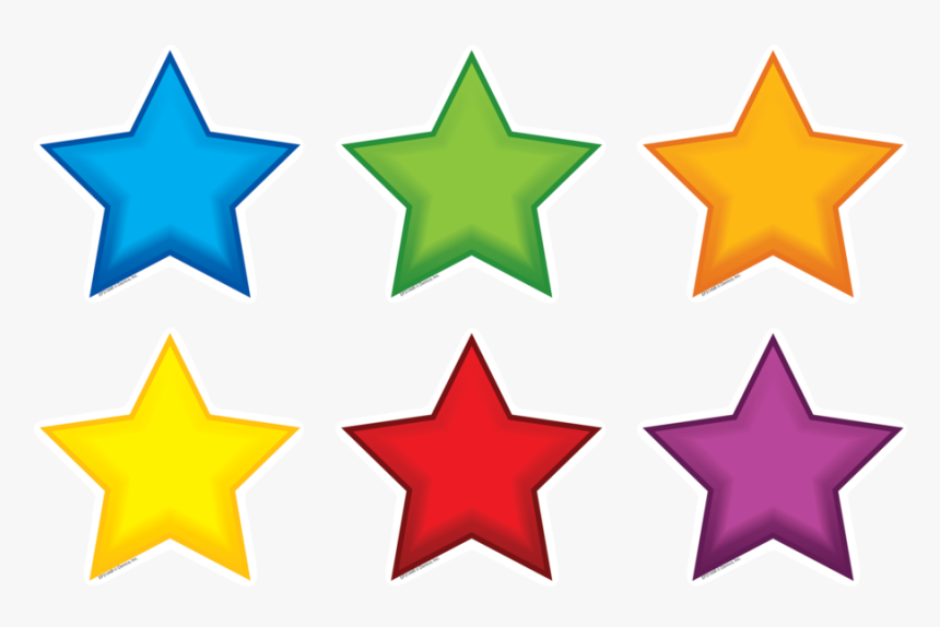 Tcr62663 Colorful Stars Mini Accents Image - Sorting By Color Shape And Size, HD Png Download, Free Download