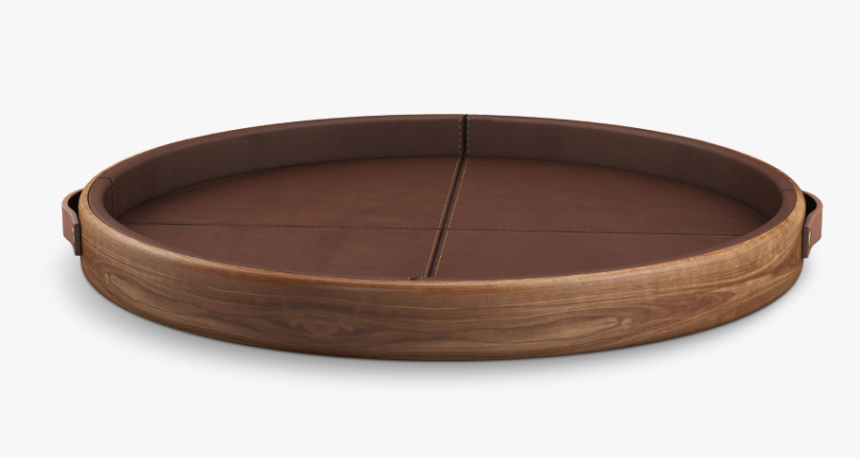 Maxwell Walnut Tray With Leather Details - Transparent Wooden Tray Png, Png Download, Free Download