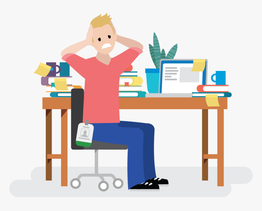 Salesforcelandian Feeling Stressed At Work - Feeling Stressed Clipart, HD Png Download, Free Download