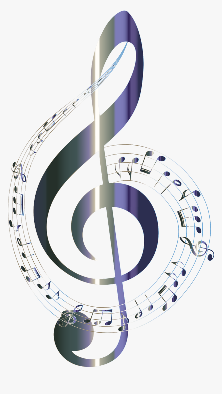 Musical Note Clef Clip Art - Transparent Background Music Note Png, Png Download, Free Download