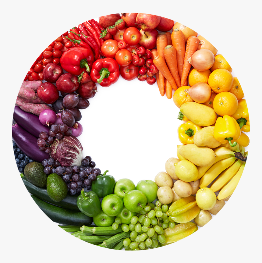 Rainbow - Vegetable And Fruit Rainbow, HD Png Download, Free Download