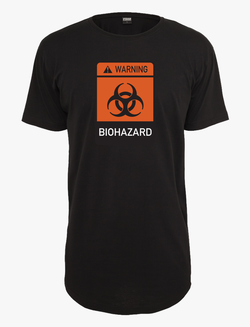 Biohazard T-shirt Urban Classics Long Tee Black , Png - Active Shirt, Transparent Png, Free Download