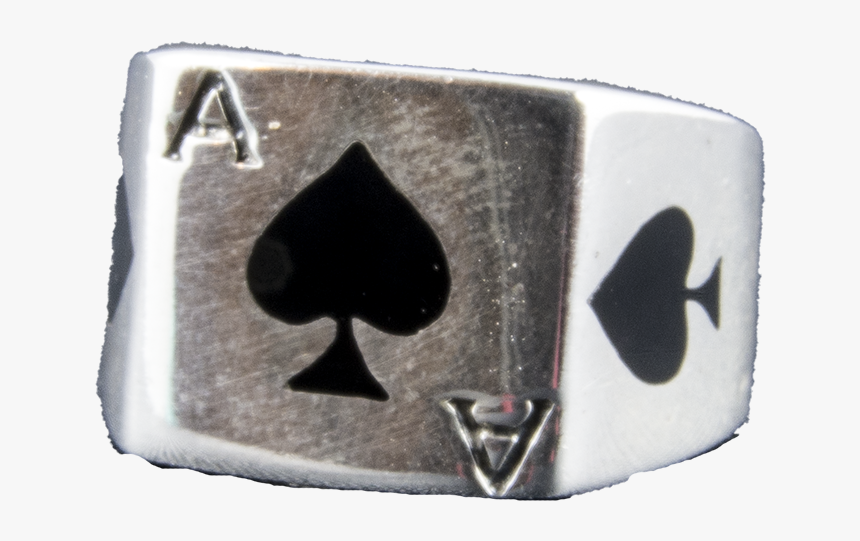 Ace Of Spades Band Card Gamble Ring 925 Solid Silver - Silver, HD Png Download, Free Download