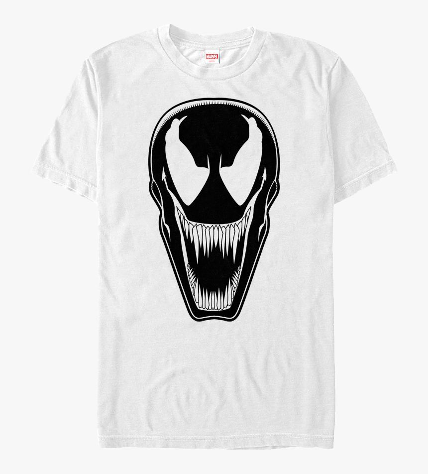 White Venom T-shirt - Venom Shirt Marvel, HD Png Download, Free Download