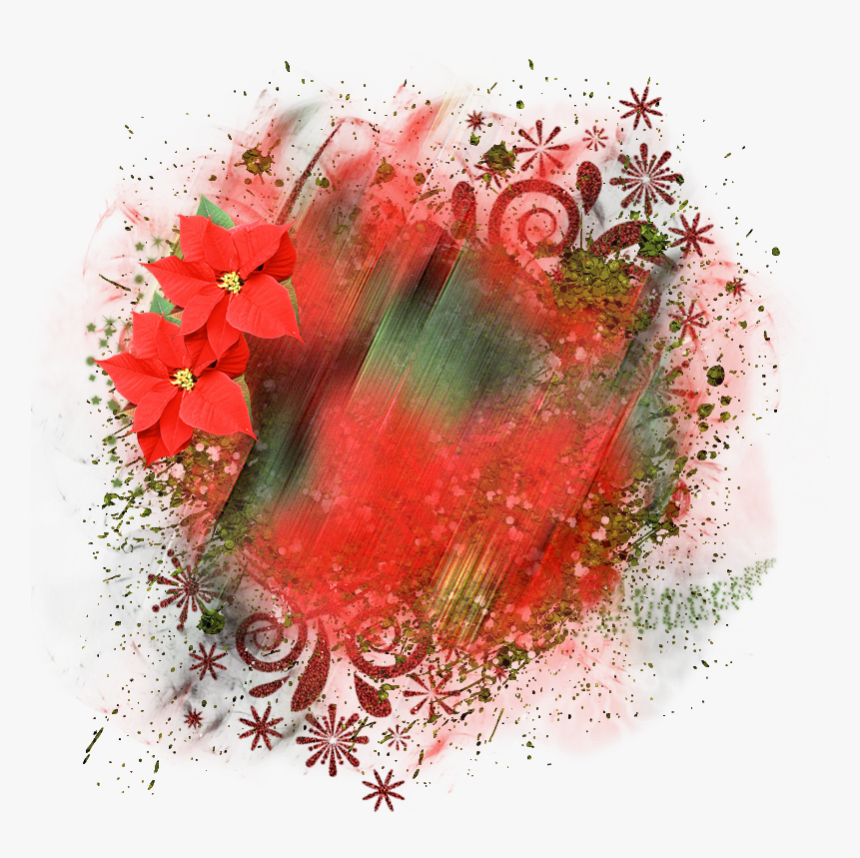 Christmas Background Element 800 X 800 Png Transparent - Floral Design, Png Download, Free Download