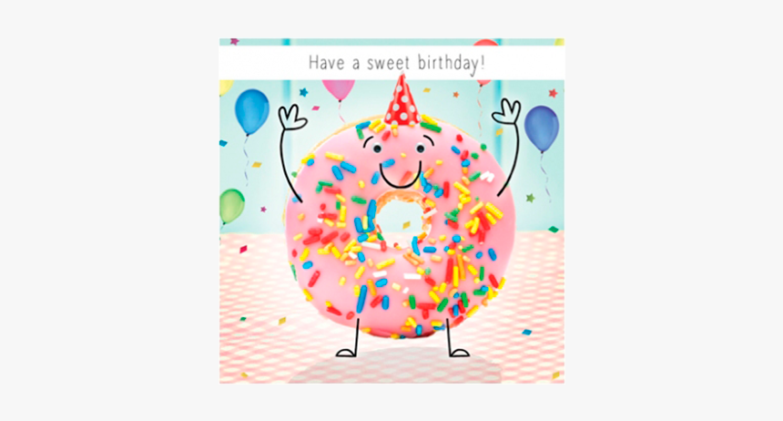 Birthday Funky Quirky Unusual Modern Cool Card Cards - Посыпка Для Пончиков, HD Png Download, Free Download