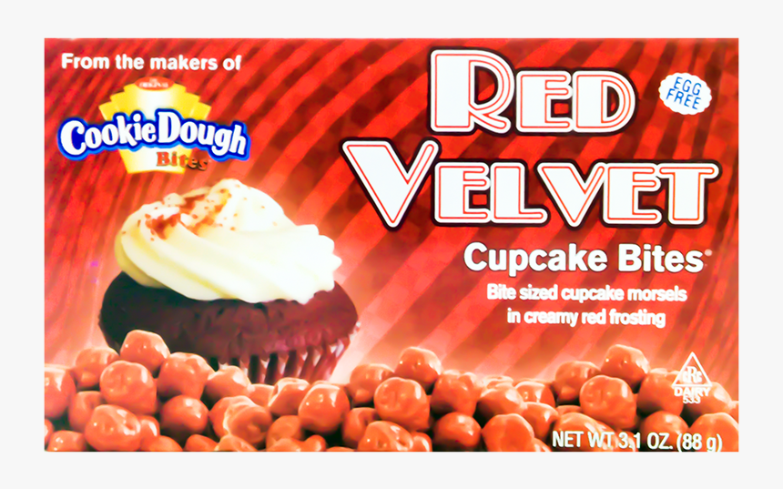 Cupcake Bites Red Velvet 88g Front - Cookie Dough Bites Red Velvet, HD Png Download, Free Download